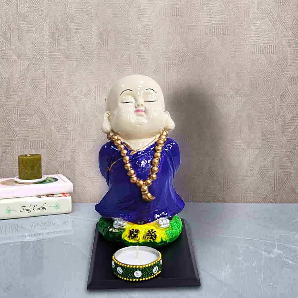 Laughing Buddha Baby Monk Figurine